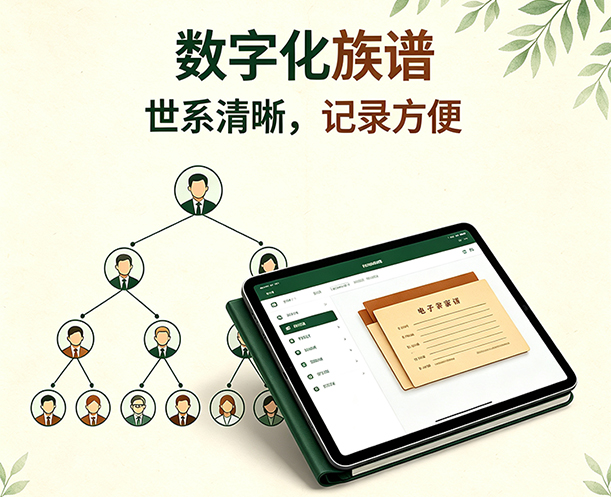 数字化族谱 理家族世系，让先辈往事代代相传